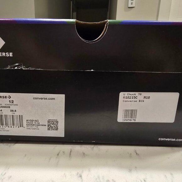 Converse Chuck 70 Low PRIDE 2024 - A10215C - Men's 10 NEW BLACK TRIBAL - Picture 13 of 16